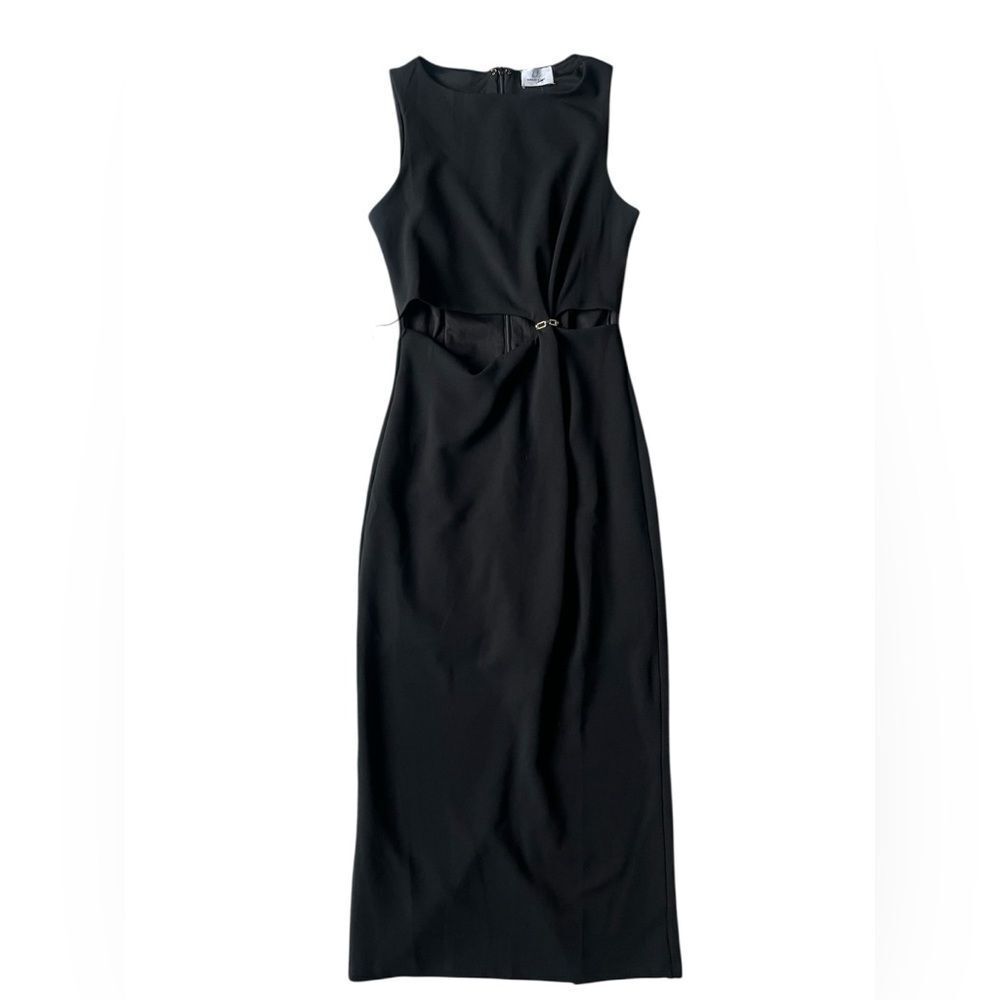 NWT Bobbles & Lace The Jackie Dress Black Cut Out Maxi Womens Small
